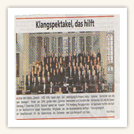 Ankündigung mit Chor 2009